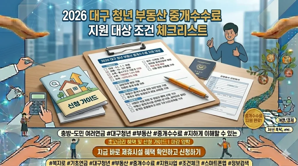 2026 대구 청년 부동산 중개수수료