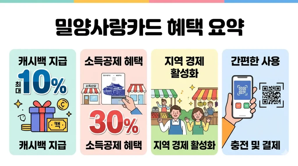 밀양사랑카드 혜택 요약