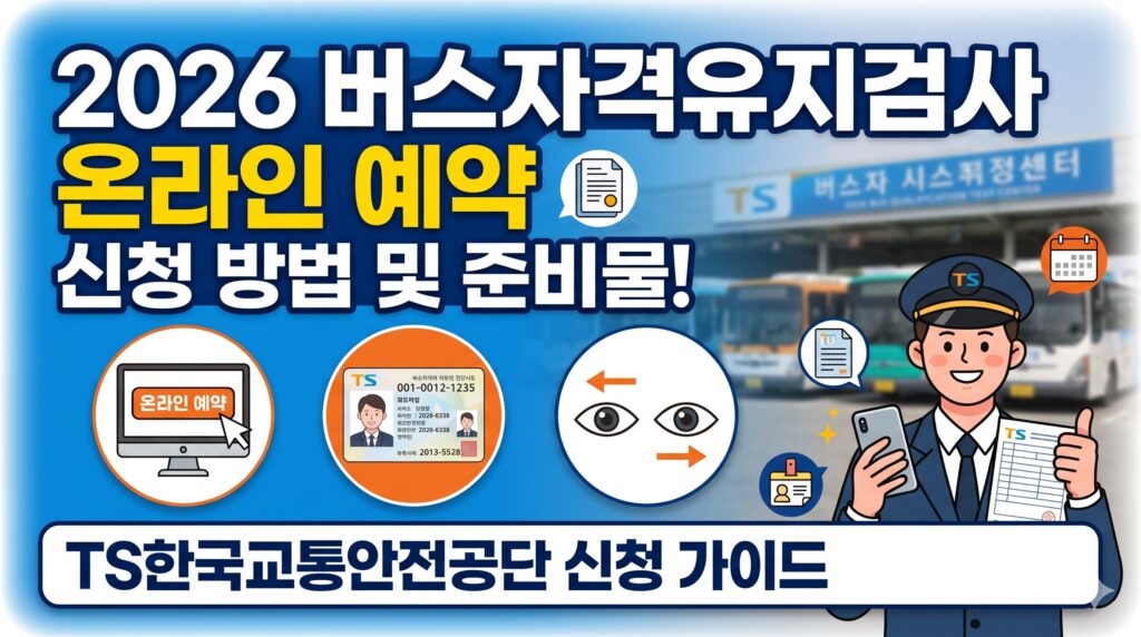 버스자격유지검사 온라인 예약 방법